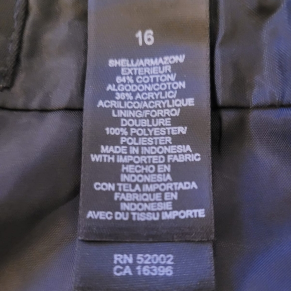 Axcess Liz Claiborne women's skirt tweed cotton blend lined Black/white 16 - Picture 6 of 9